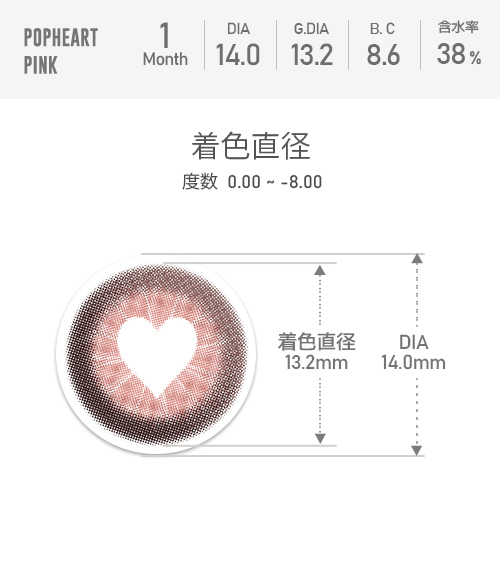 【オダメ】ポップハートピンク(Pop Heart Pink)