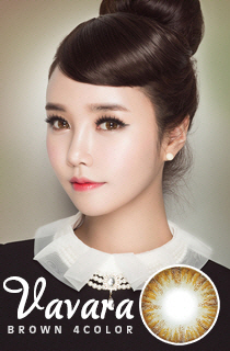 [CLOSE](CRAZY SALE III)バーバラフォーカラー ブラウンポリポリ(VAVARA 4 Color) DIA 14.5mm (B080)