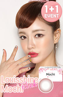 [1+1][1ヶ月] モッチ2ピンク (Louis shine Mochi 2Color Pink) DIA 14.2mm [1箱2個入り]
