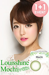 [1+1][1ヶ月] モッチ2グリーン (Louis shine Mochi 2Color Green) DIA 14.2mm [1箱2個入り]