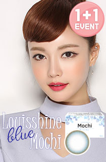 [1+1][1ヶ月] モッチ2ブルー (Louis shine Mochi 2Color Blue) DIA 14.2mm [1箱2個入り]