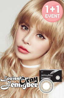 [CLOSE](ADIEU SALE)[1+1][1ヶ月] ジェニービーグレー (Jennybee Gray) DIA 14.0mm [1箱2個入り]